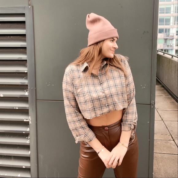 ❤️SOLD❤️Princess Polly Brown Faux Leather Pants - Picture 3 of 5